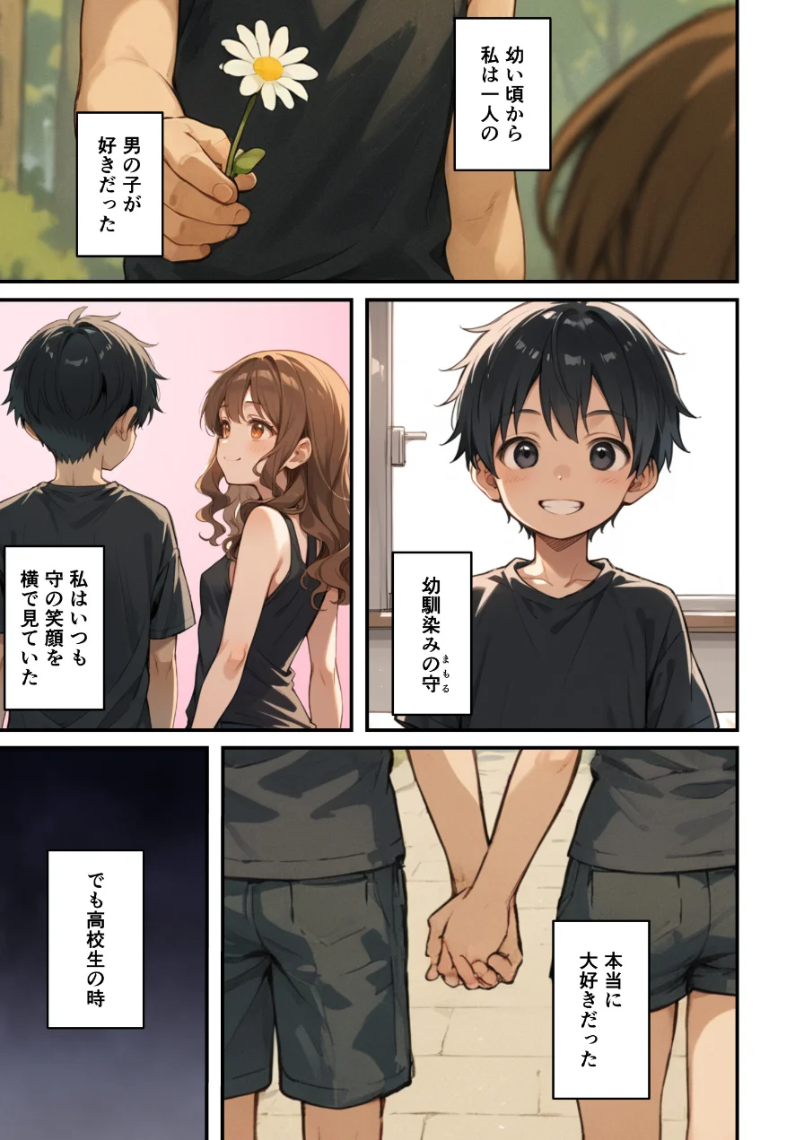 ずっとすれ違っていた幼馴染に告白してイチャラブ中出しエッチする話【モザイク版】 試し読み 1ページ