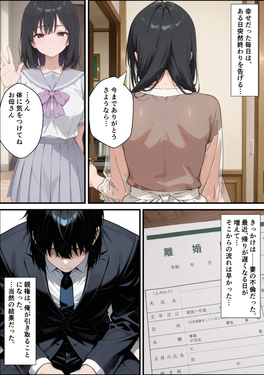 歪愛 〜 愛する娘は托卵の子 〜【棒消し修正版】（単話） 試し読み 1ページ