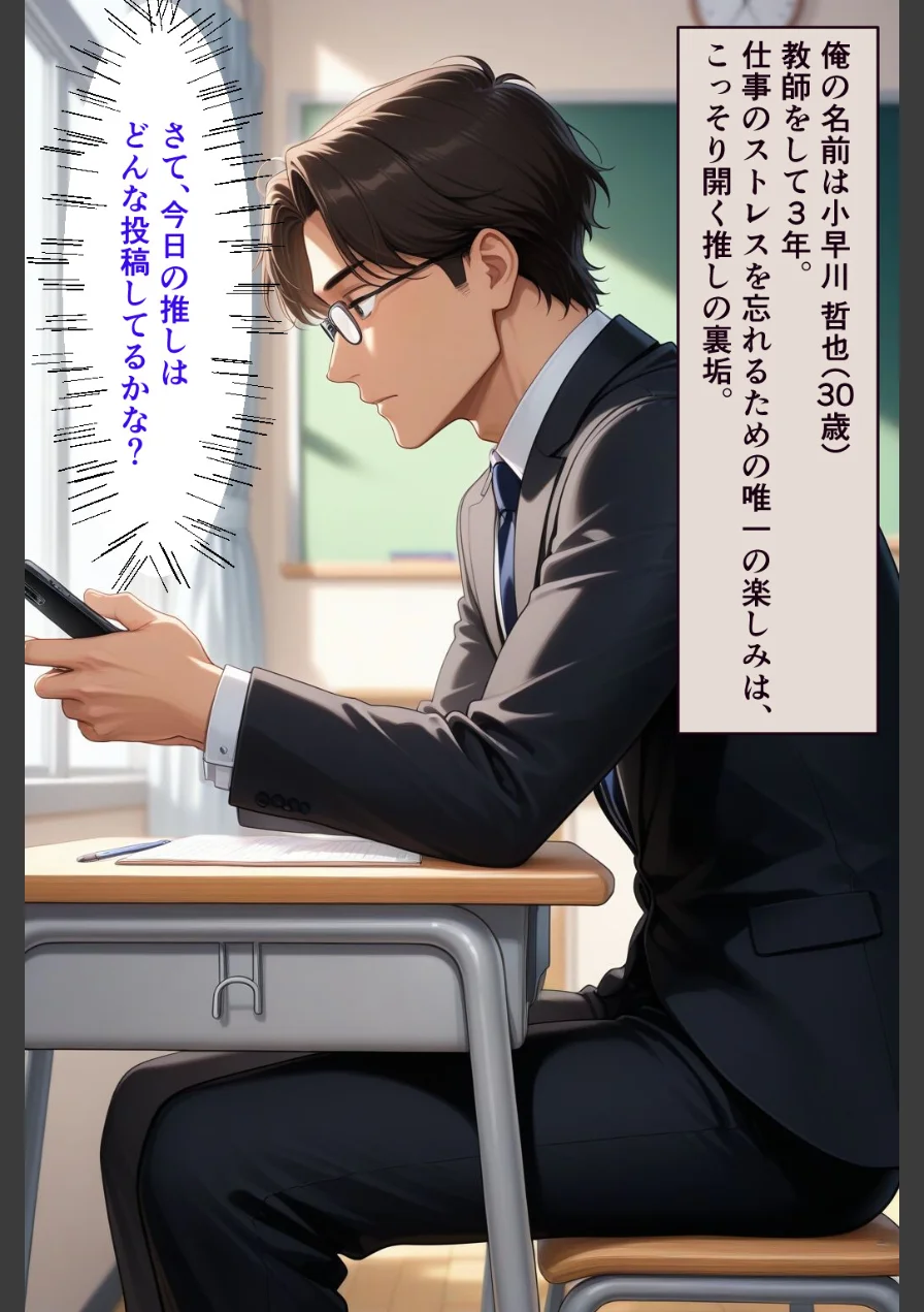 【悲報】僕の推し裏垢女子、担任してる黒ギャルだった。〜バレた瞬間に始まる『雑魚マンコ』逆転飼育授【モザイク版】 試し読み 2ページ