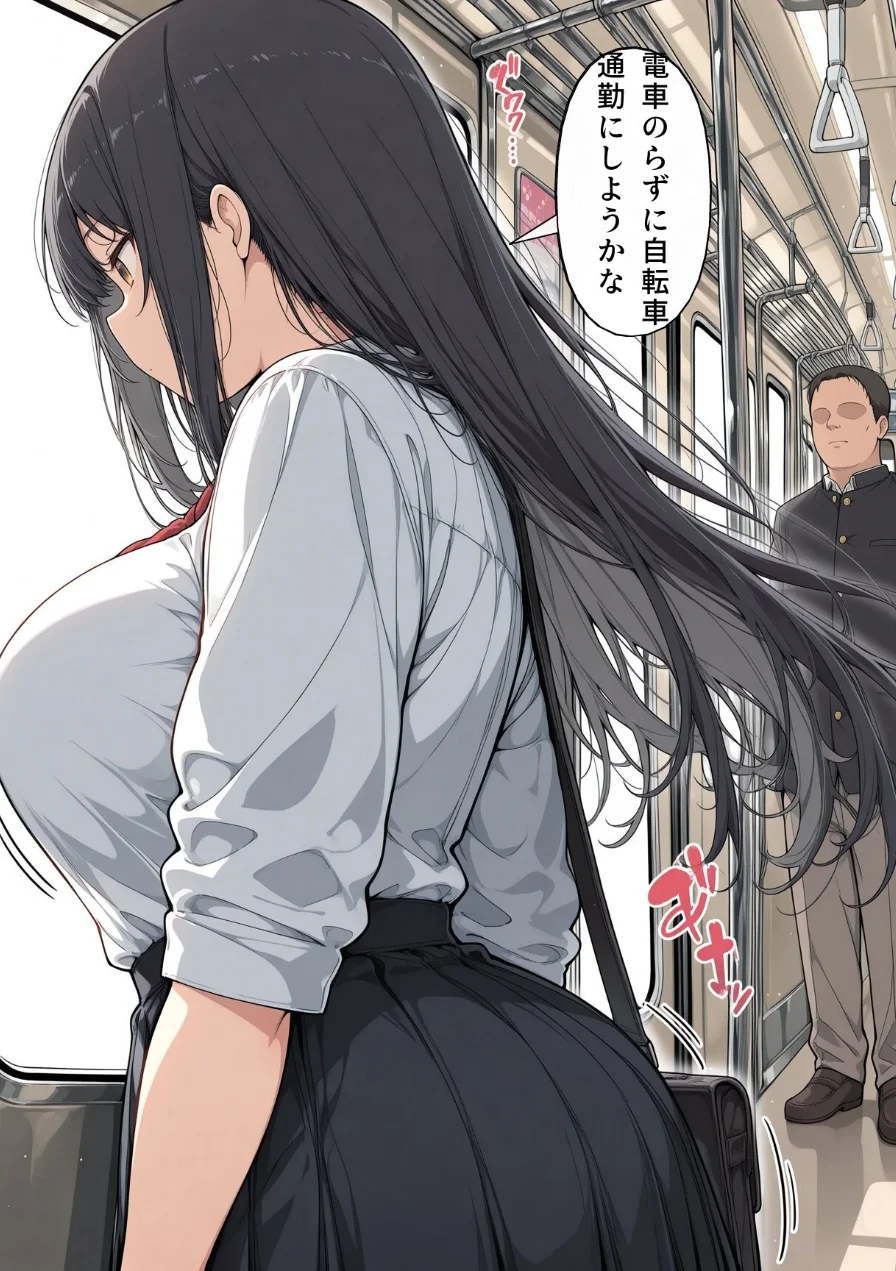 真面目な女子校生が朝の満員電車で執拗に痴●された話【モザイク版】 試し読み 6ページ