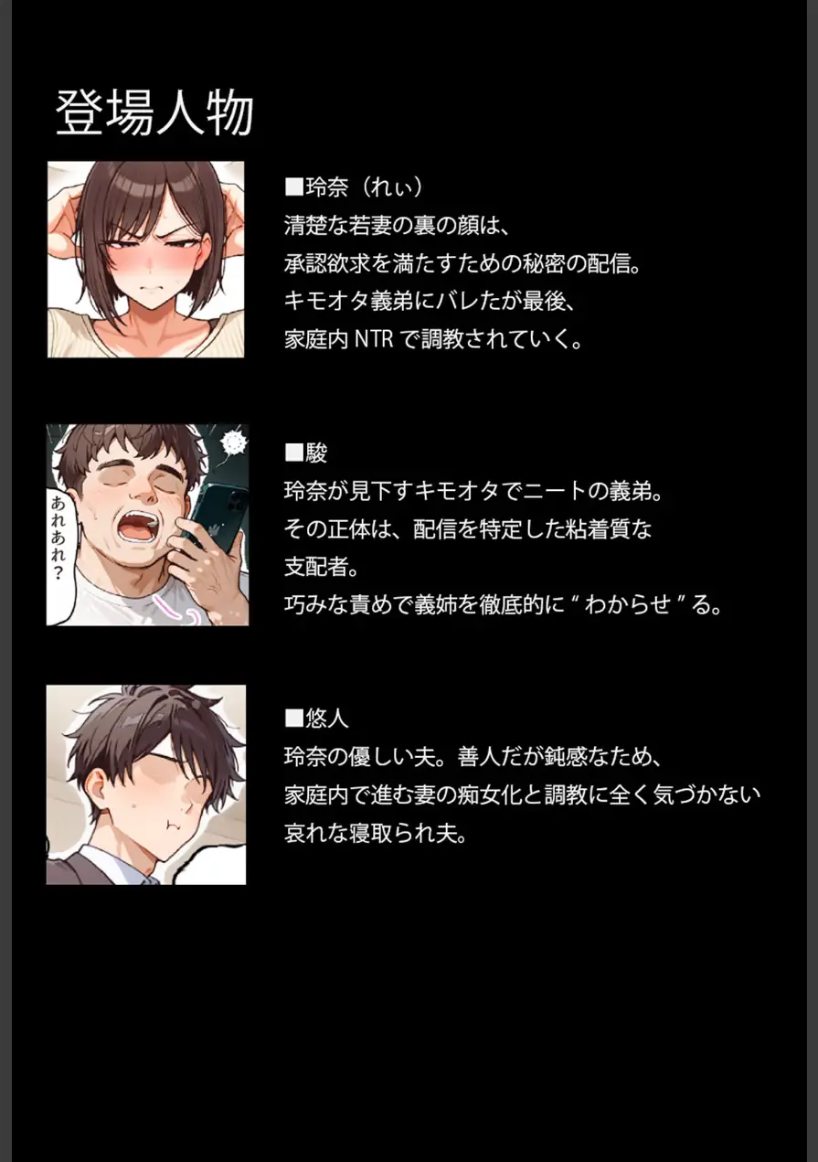 裏アカ爆乳人妻れぃ（32）身バレで寝取られ生ハメ配信〜自分を嫌う強気なメス配信者をチ●媚び肉便器にするまで〜 モザイク版 試し読み 5ページ