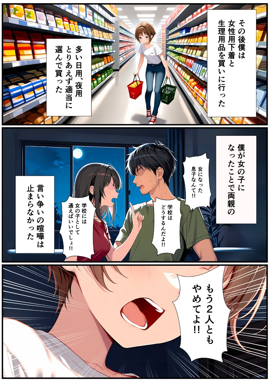 子宮誕生〜女の子になった体でセックスに溺れる学校生活〜【モザイク版】 試し読み 6ページ