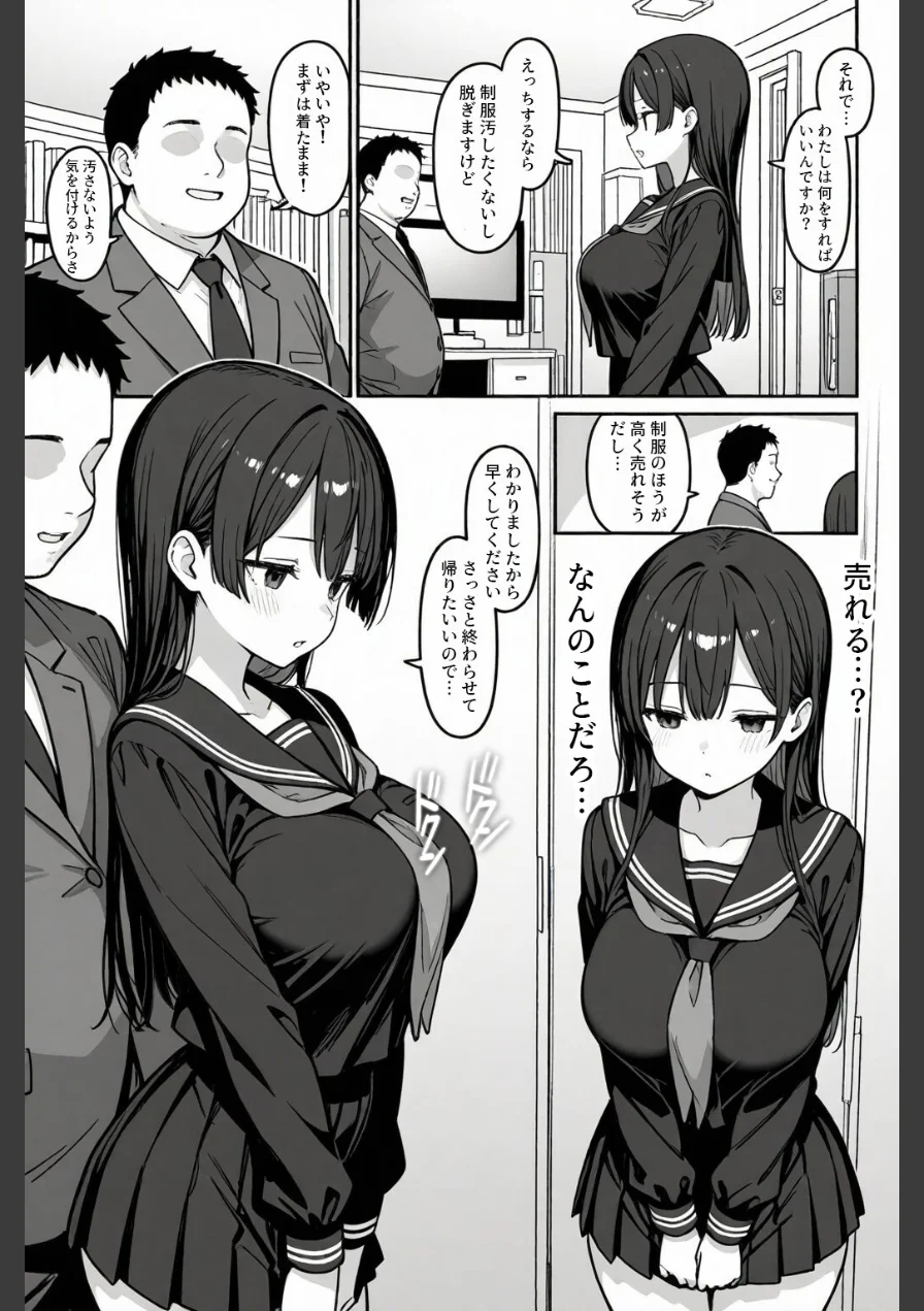 清楚な女子〇生がパパ活にドハマりする話【モザイク版】 試し読み 13ページ