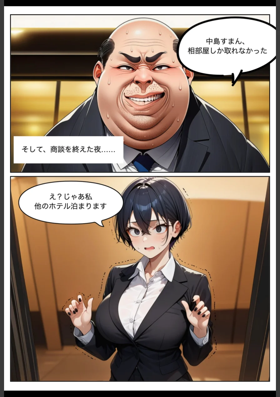 新卒女子・中島碧（22）、キモデブ上司に寝取られる。【棒消し修正版】 試し読み 10ページ