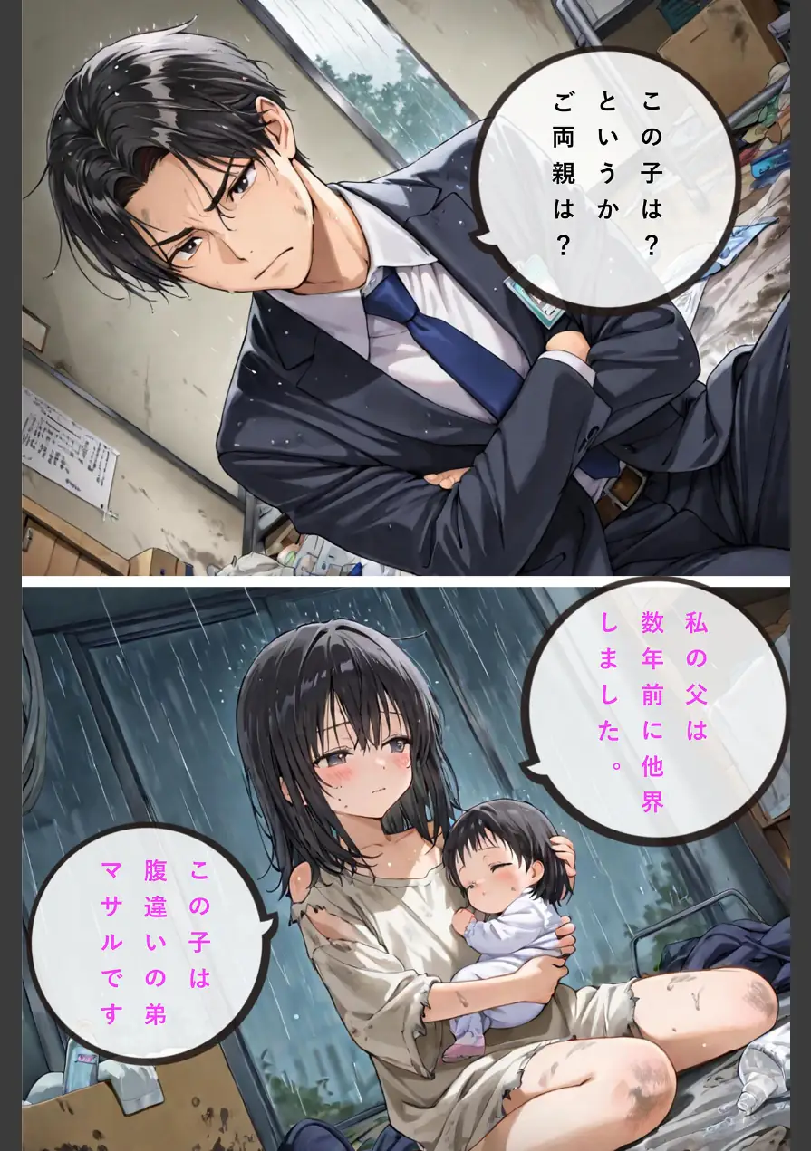 レ○プされていた少女を保護したら花嫁になった話 モザイク版 試し読み 8ページ
