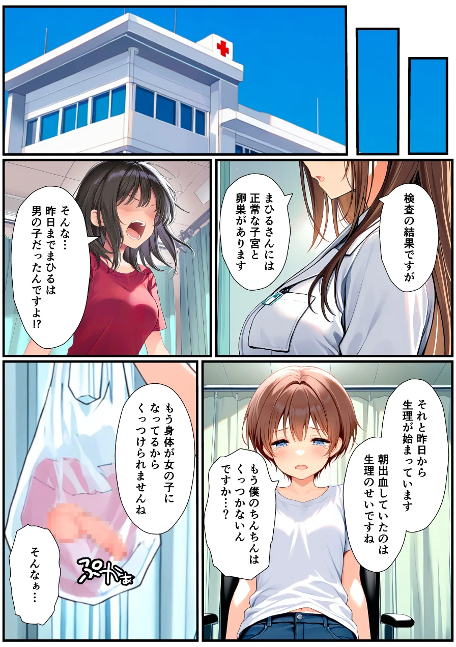 子宮誕生〜女の子になった体でセックスに溺れる学校生活〜【モザイク版】 試し読み 5ページ