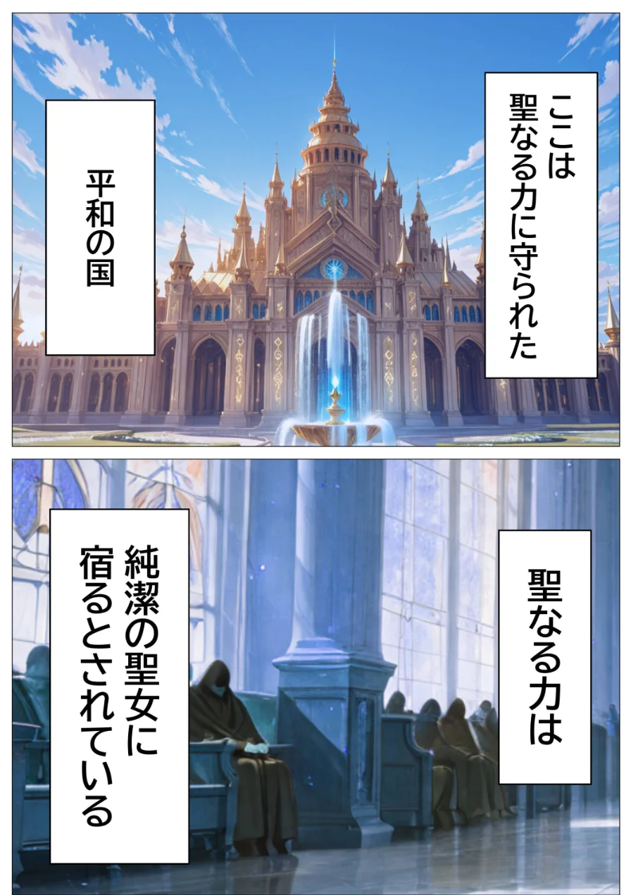 聖女の禁断オナニー〜鏡の声に誘惑され魔道具で純潔崩壊〜【モザイク版】 試し読み 1ページ