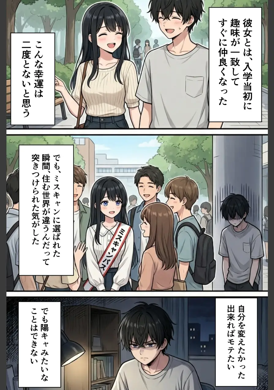 裏垢男子のマッサージで堕ちるミスキャンパス【棒消し修正版】 試し読み 2ページ