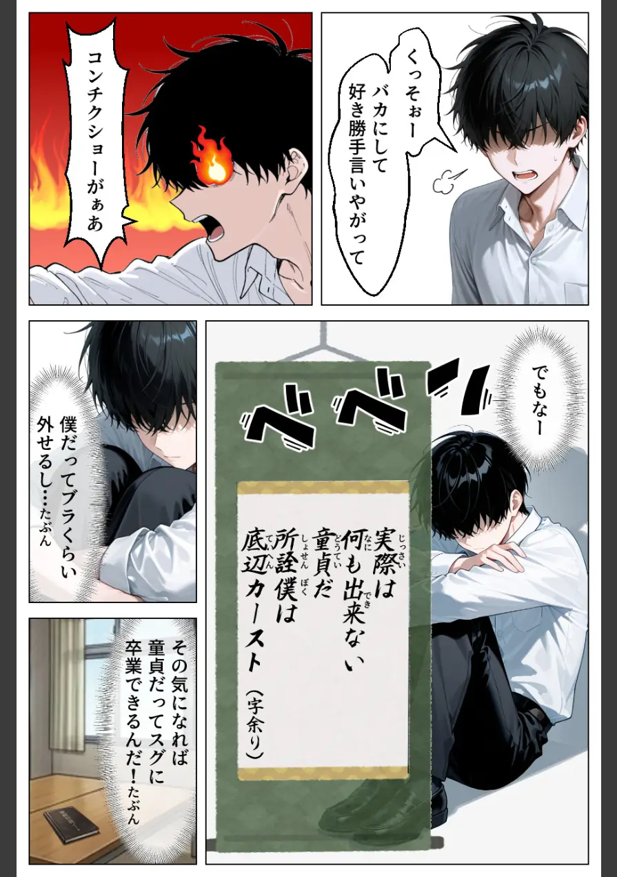 童貞の僕が催●ノートで一軍ギャルと3P！？ 絶頂生ハメSEXした話【モザイク版】 試し読み 11ページ