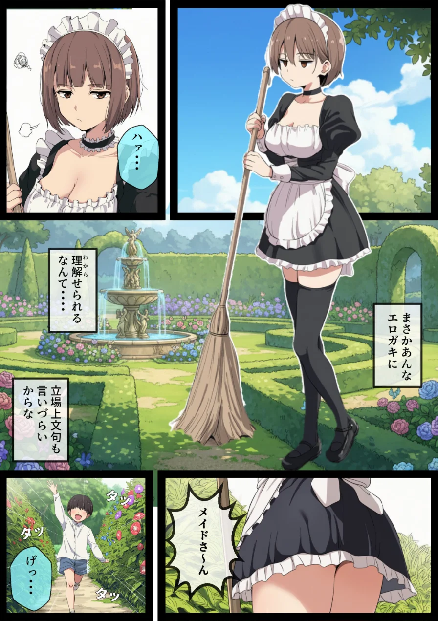 女体化しても不愛想なメイドだけどお坊ちゃんのいいなりSEXが俺をオンナに墜としていく【モザイク版】 試し読み 13ページ