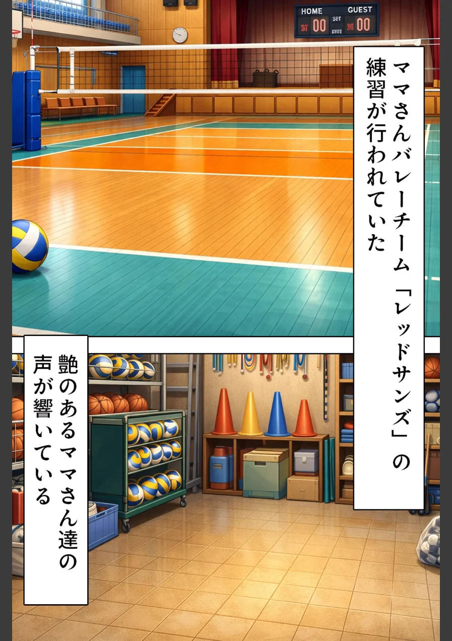 むちむち人妻●●〜豊満なバレーママがコーチのデカチ●で完堕ち〜 モザイク版 試し読み 3ページ