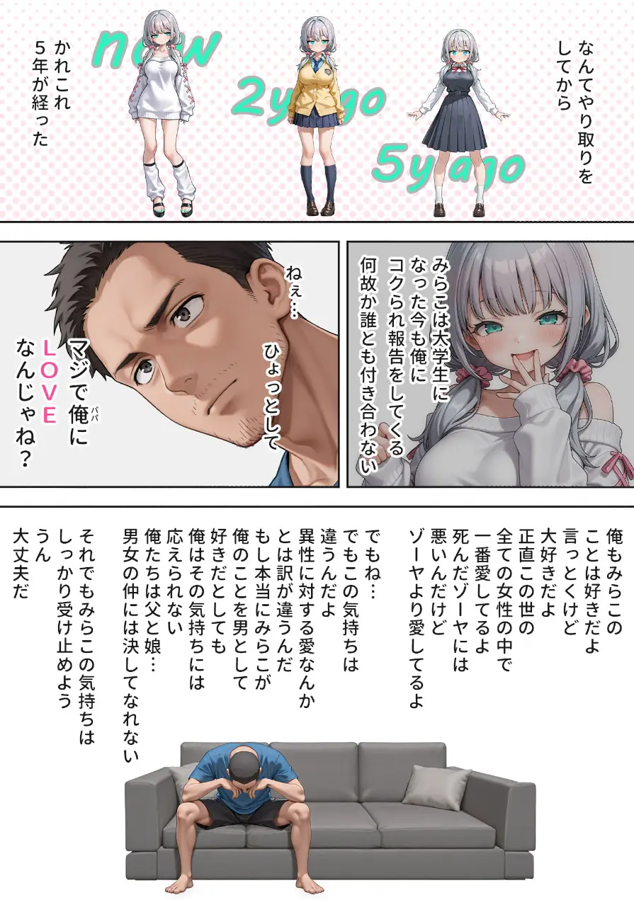娘の告白 モザイク版 試し読み 10ページ