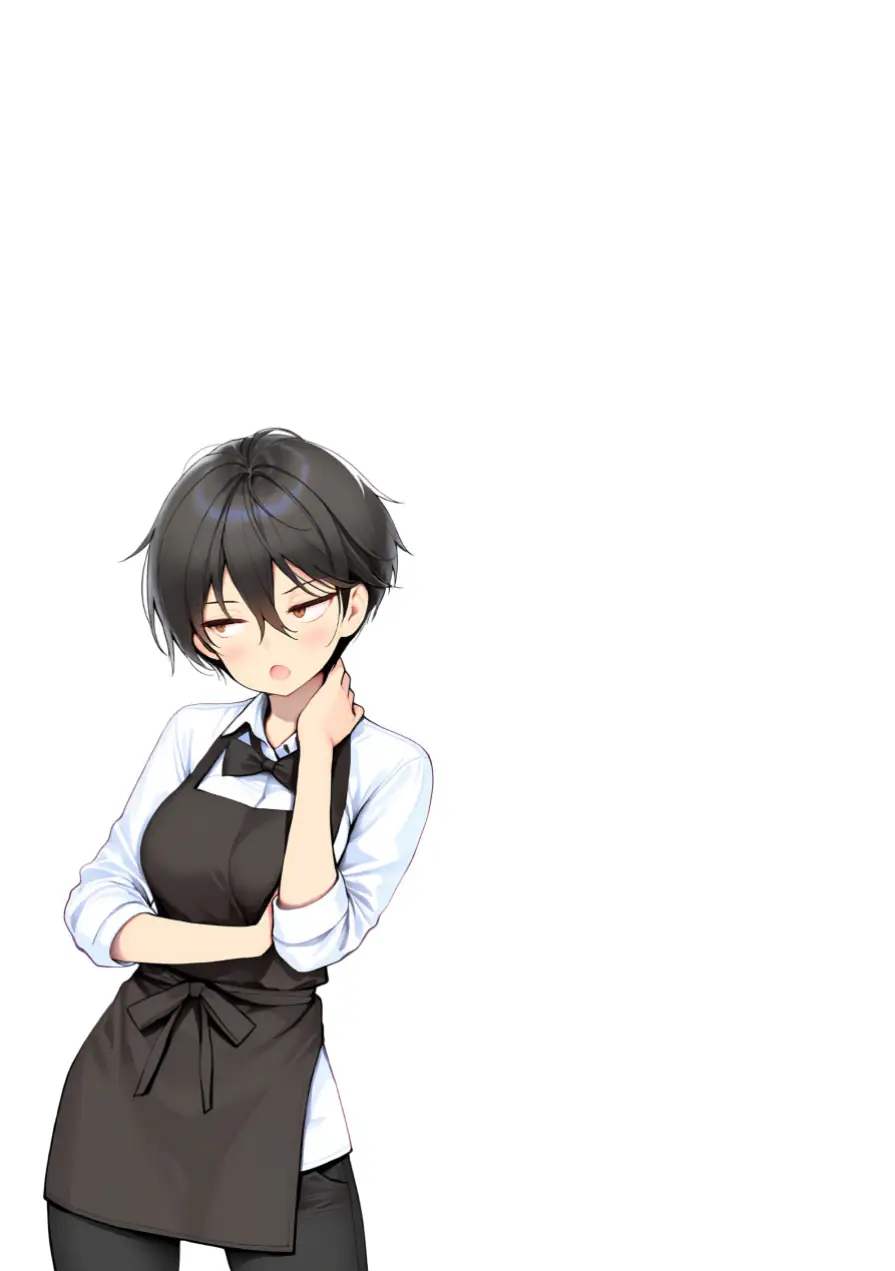 目つきの悪いボーイッシュなTSカフェ店員さんはお願いしたら中出しセックスさせてくれる（チョロい）【棒消し修正版】 試し読み 2ページ