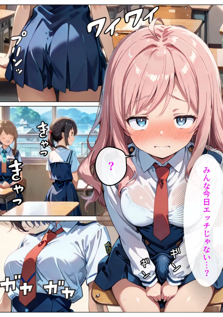寄生チ〇ポに快楽堕ちして女子校の同級生に種付けしまくる【モザイク版】 試し読み 12ページ