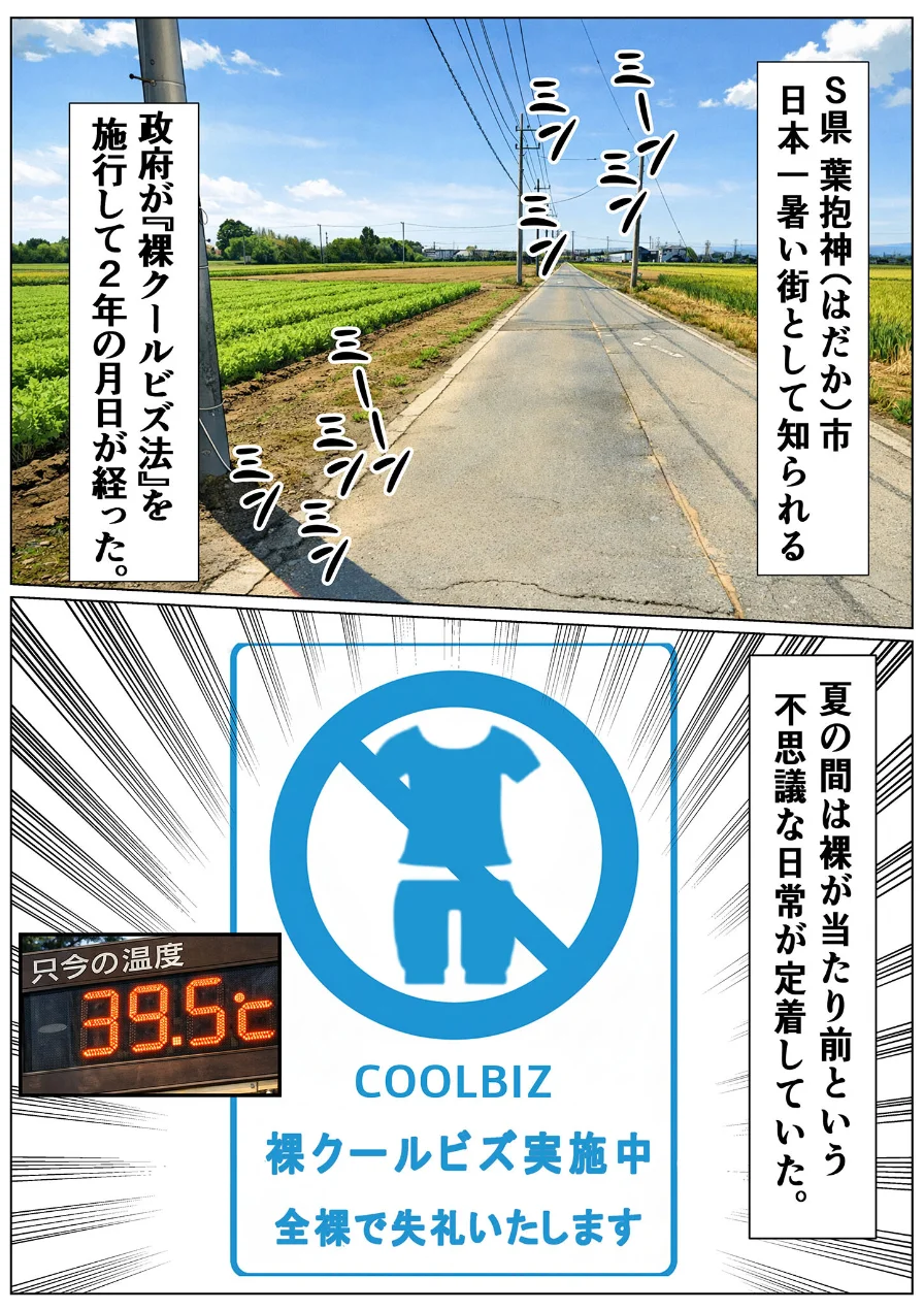 S県H市裸クールビズ モザイク版 試し読み 3ページ
