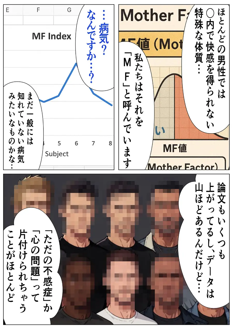 陰キャのデカチ●がバレた日 モザイク版 試し読み 11ページ