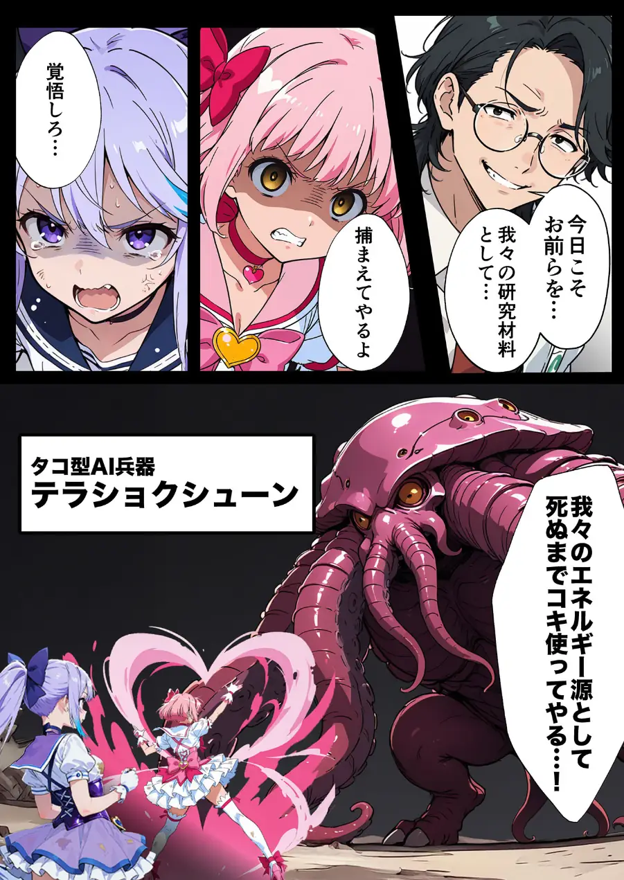 AIが支配する世界で人類を裏切った俺は正義の魔法少女をドスケベ●●する モザイク版 試し読み 14ページ