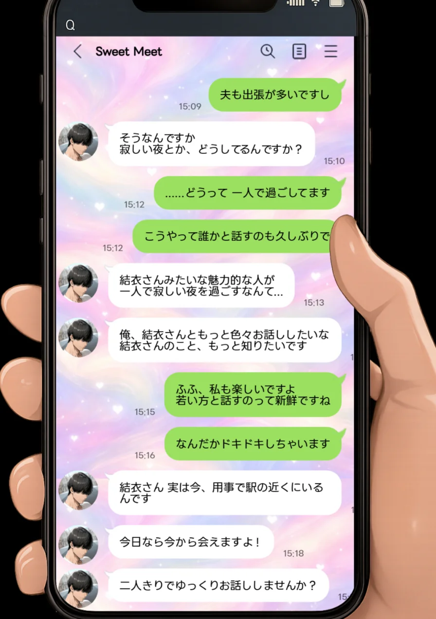 俺の童貞友人にメス親を紹介したら、そいつの母親で家庭崩壊した件ww 〜清楚妻・結衣編〜【モザイク版】 試し読み 3ページ