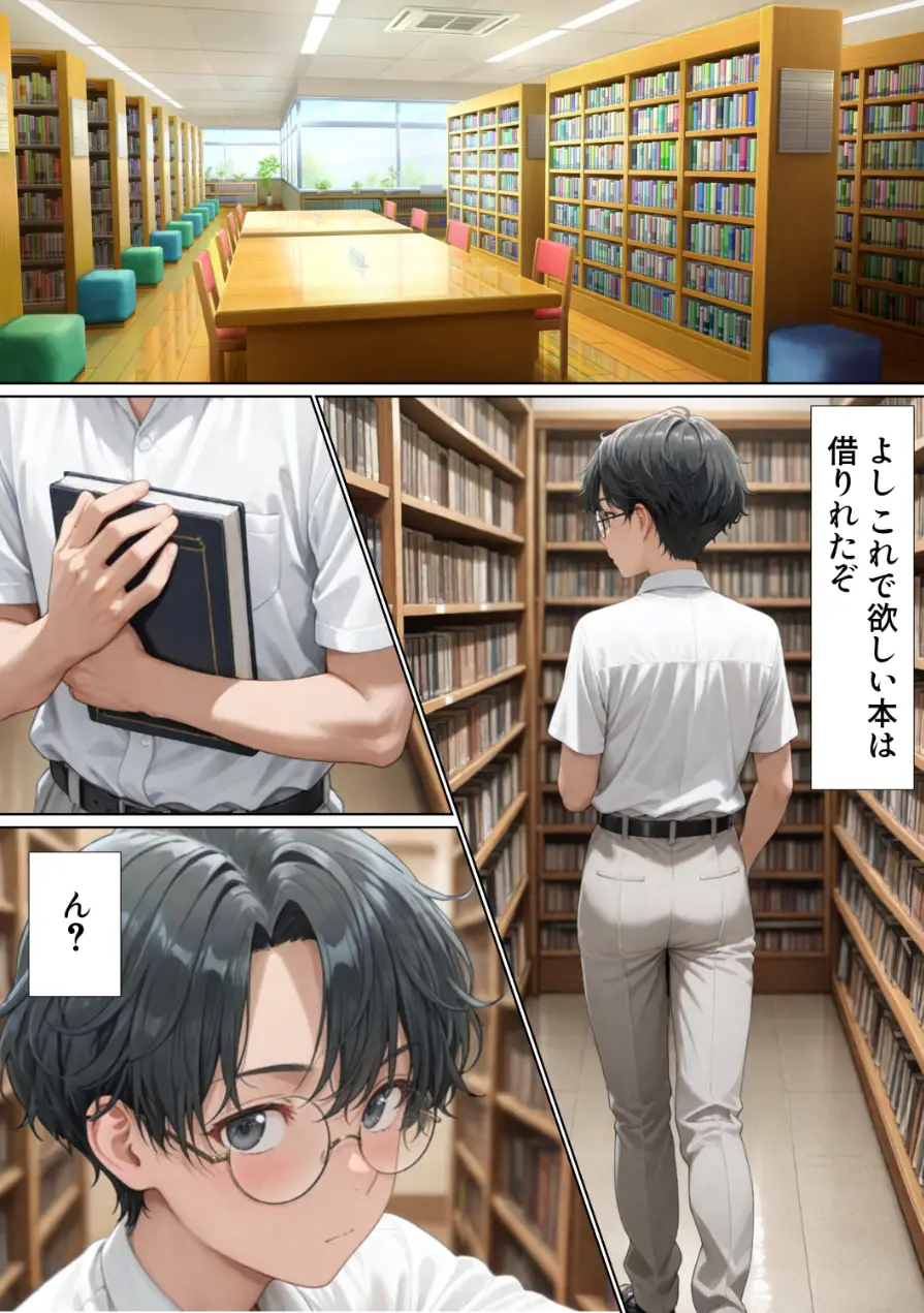 エロ同人大好きな女子校生ギャルがクラスメイトと初濃厚SEX【モザイク版】 試し読み 1ページ