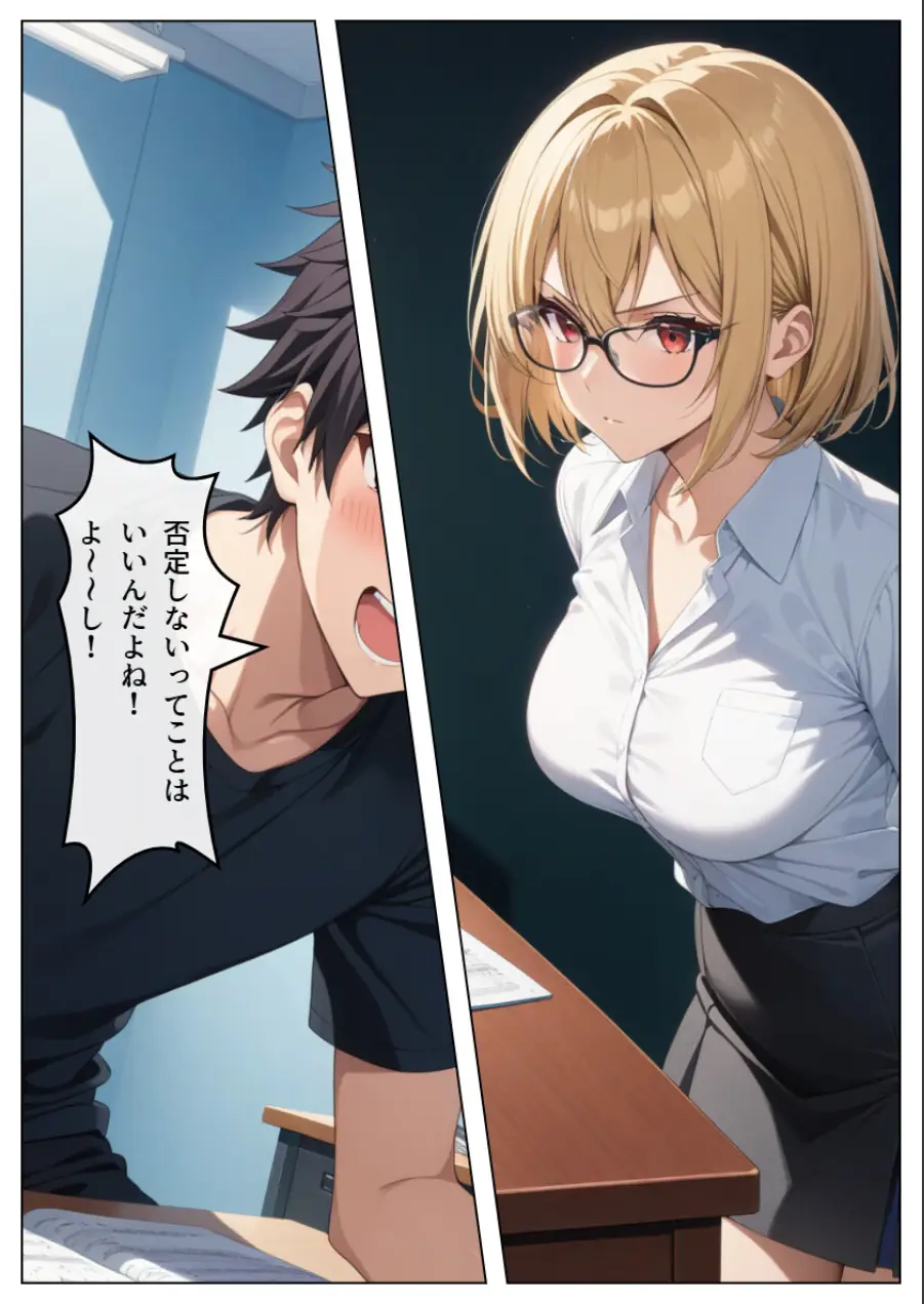 巨乳眼鏡家庭教師 快楽堕ちしたので中出ししてあげた【モザイク版】 試し読み 12ページ