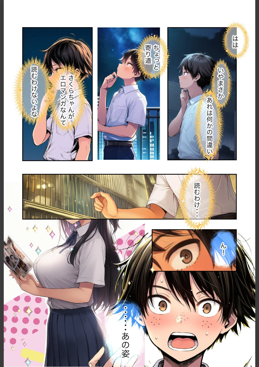 清楚で頭が悪くてエロマンガ大好きな彼女【モザイク版】（単話） 試し読み 9ページ
