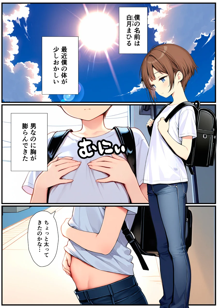 子宮誕生〜女の子になった体でセックスに溺れる学校生活〜【モザイク版】 試し読み 1ページ